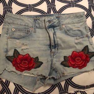 American eagle super stretch shorts